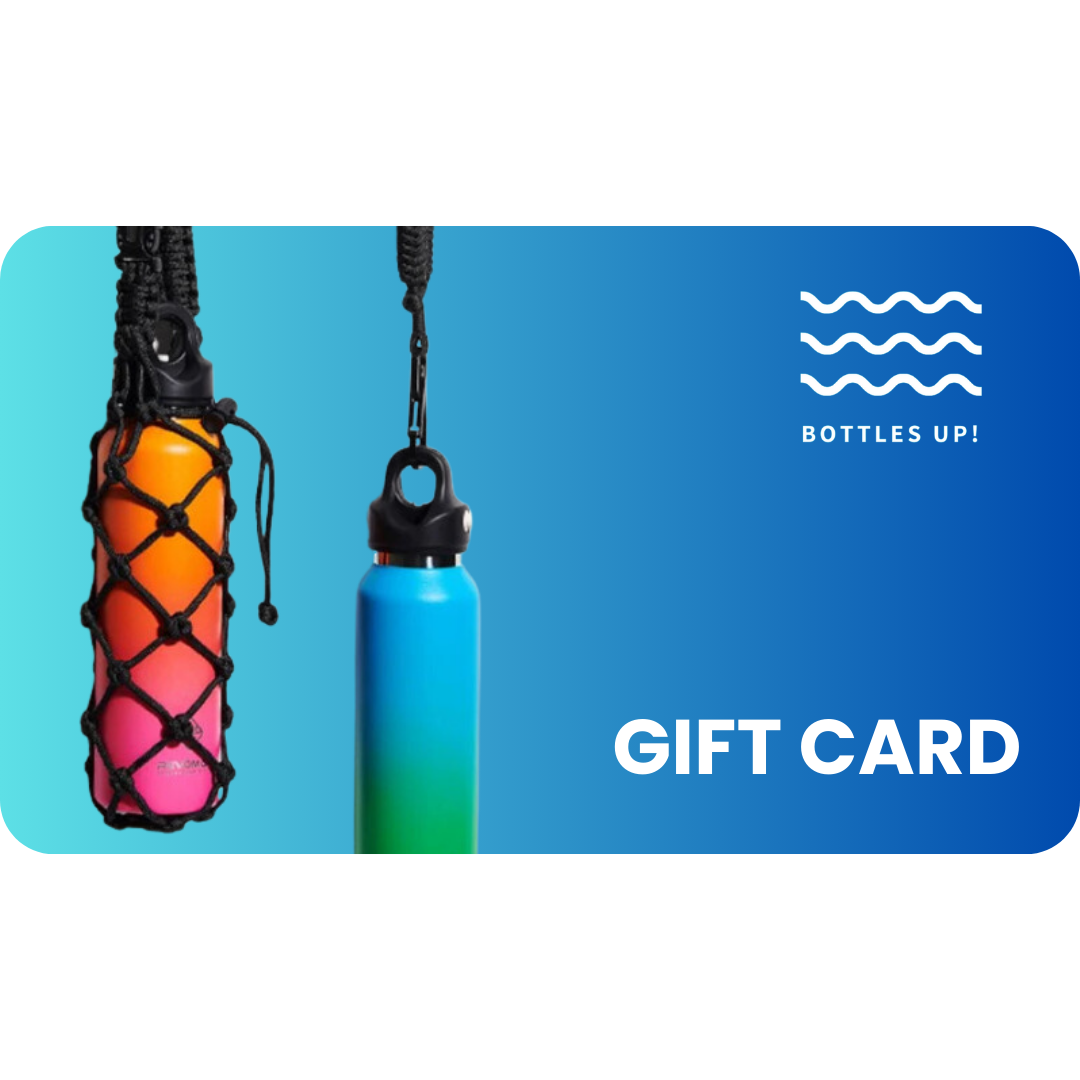 ¡Colorida e-Gift Card de Bottles Up! permite a tus seres queridos elegir sus artículos favoritos en nuestra tienda.