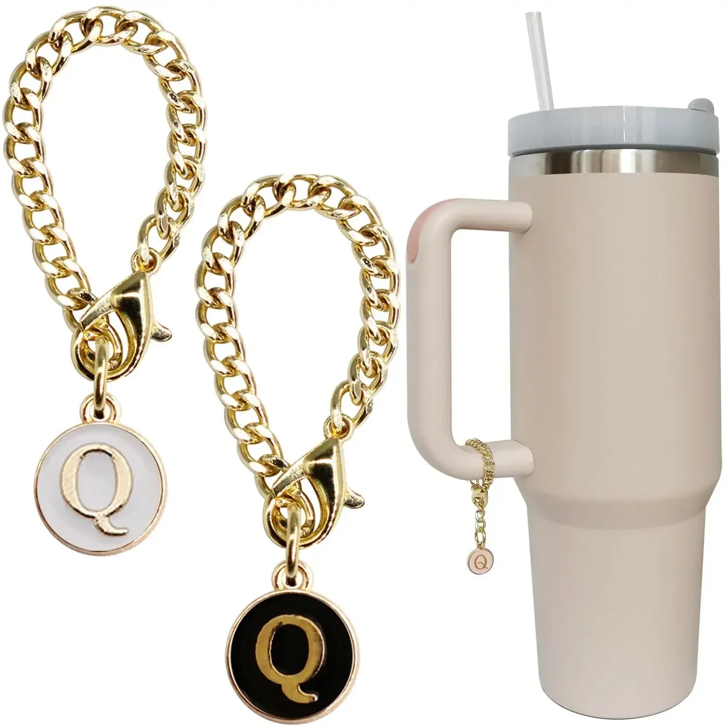 accesorio correa letra nombre tumbler stanley 40oz